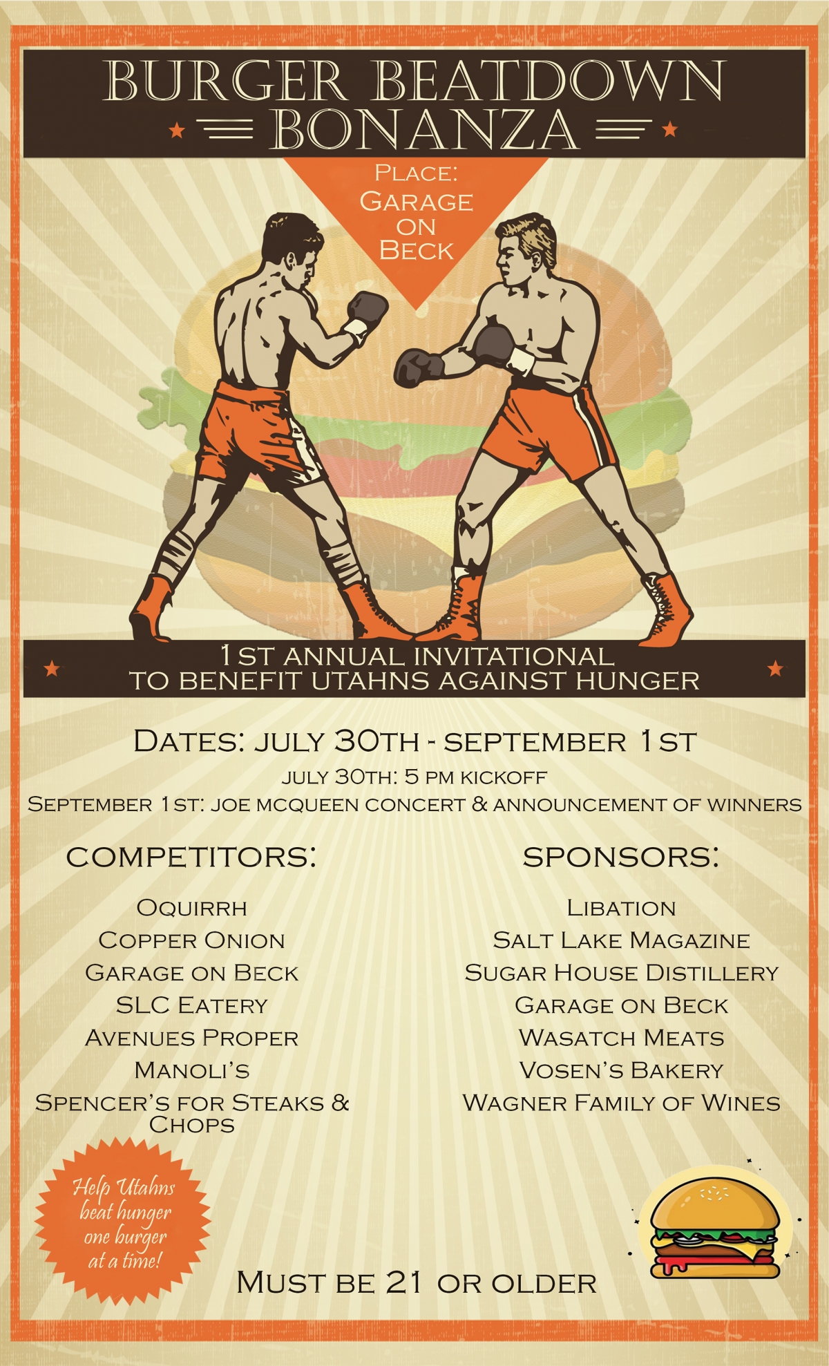 Utahns Against Hunger Support Uah At The Burger Beatdown Bonanza